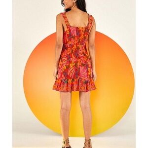 Red Spring Bananas Mini Dress